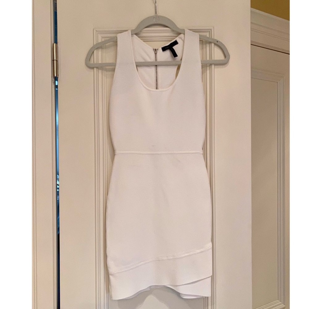 BCBG Maxazria white bodycon dress